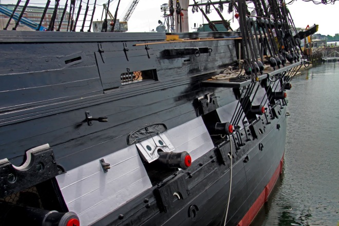 USS Constitution à flot à Boston